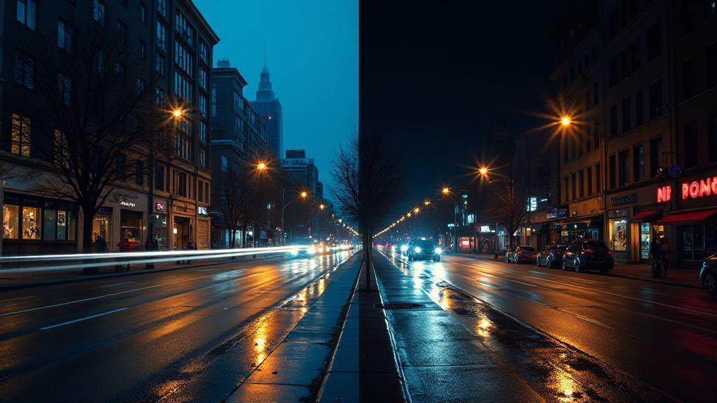 best-time-of-night-to-photograph-city-streets-blue-hour-vs-full-dark